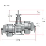 RCGF 70cc due cilindri Stinger serie modello rc a due tempi telecomando ad ala fissa motore a benzina